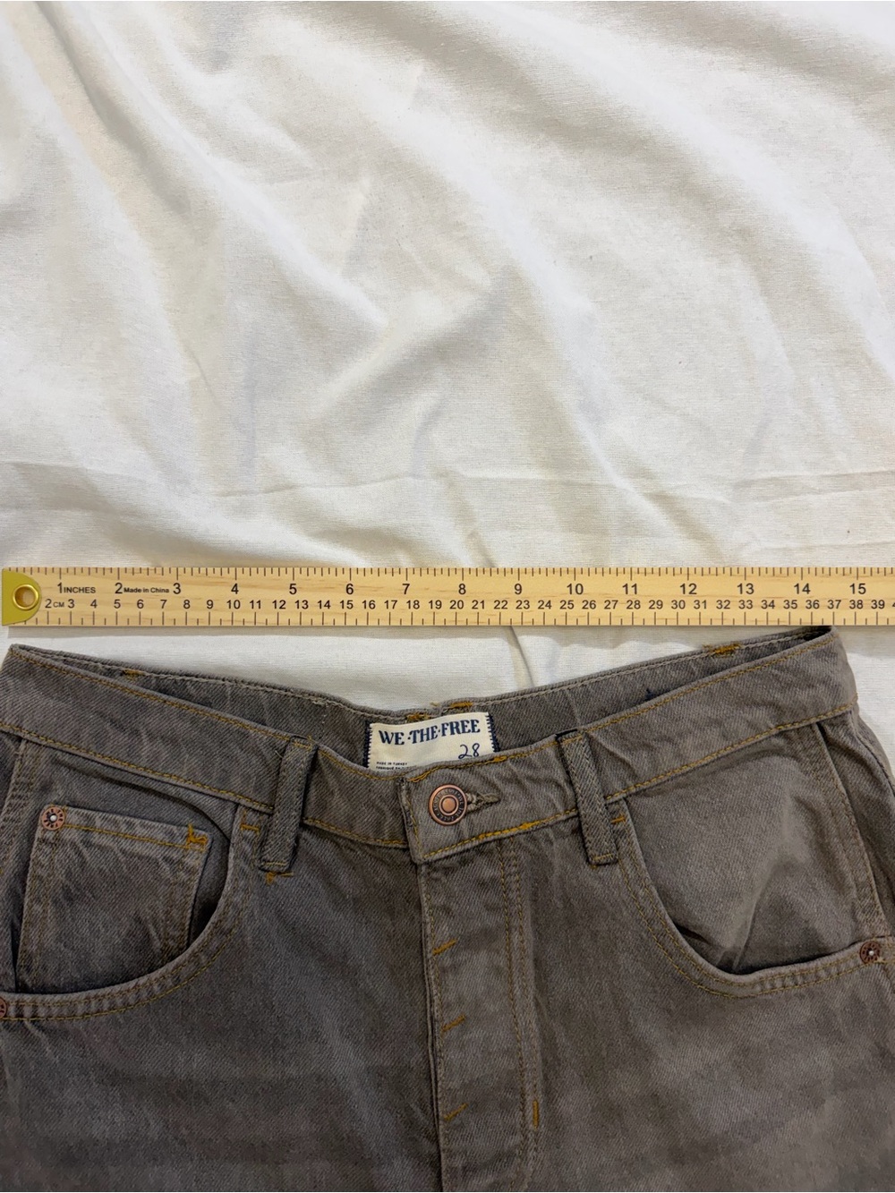 NWOT Free people good luck barrels size 28 archive grey - Picture 3 of 4